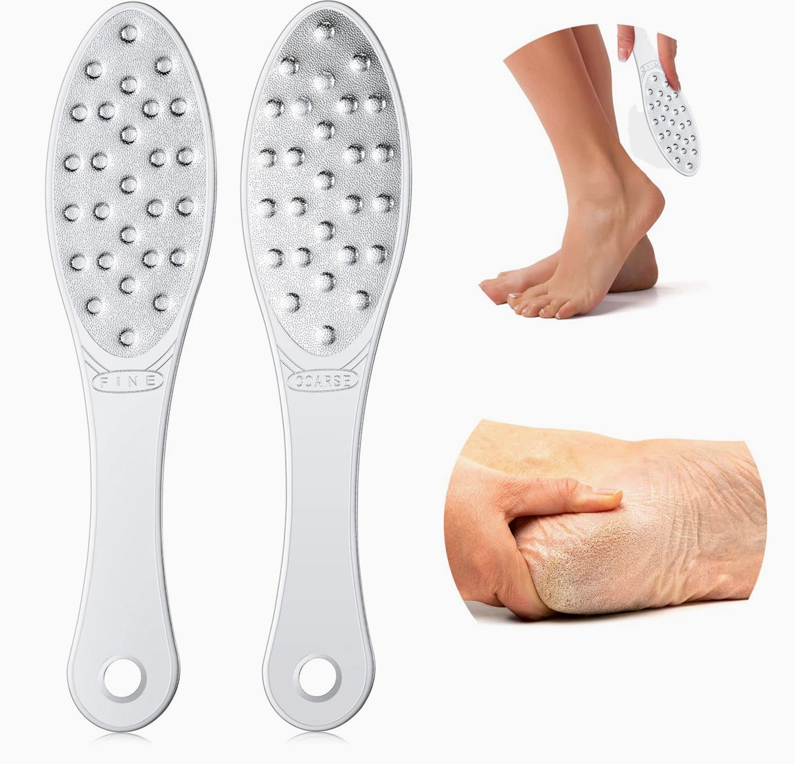 Footlogix Double-Sided Stainless Steel Sanitizable Foot File
